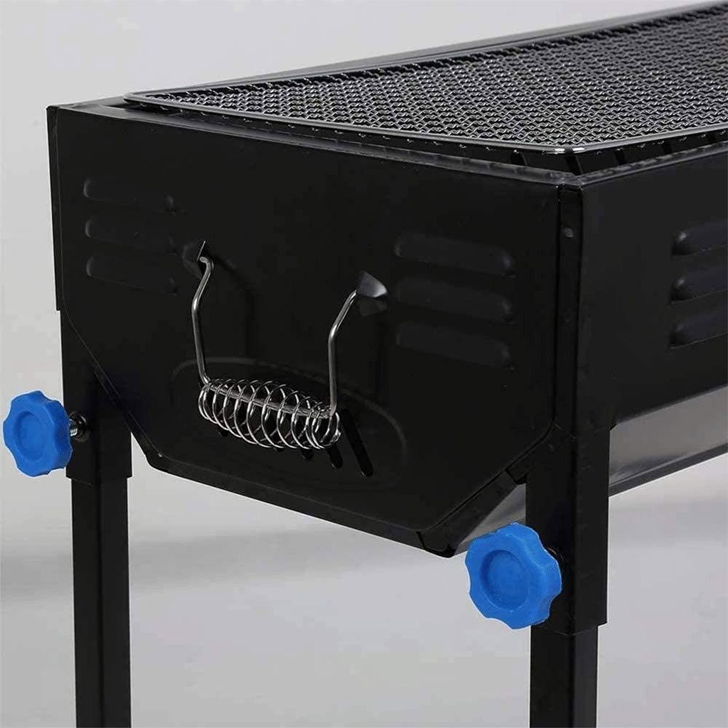 Grand Barbecue Portable Rectangulaire en Acier Inoxydable – Le compagnon parfait pour vos grillades