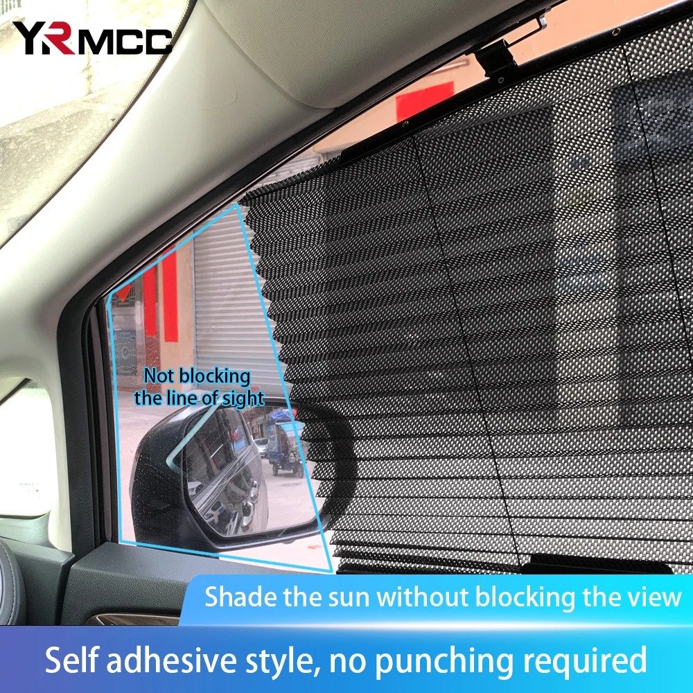 Rideau Pare-Soleil Rétractable pour Vitres de Voiture – Protection UV & Intimité Optimale