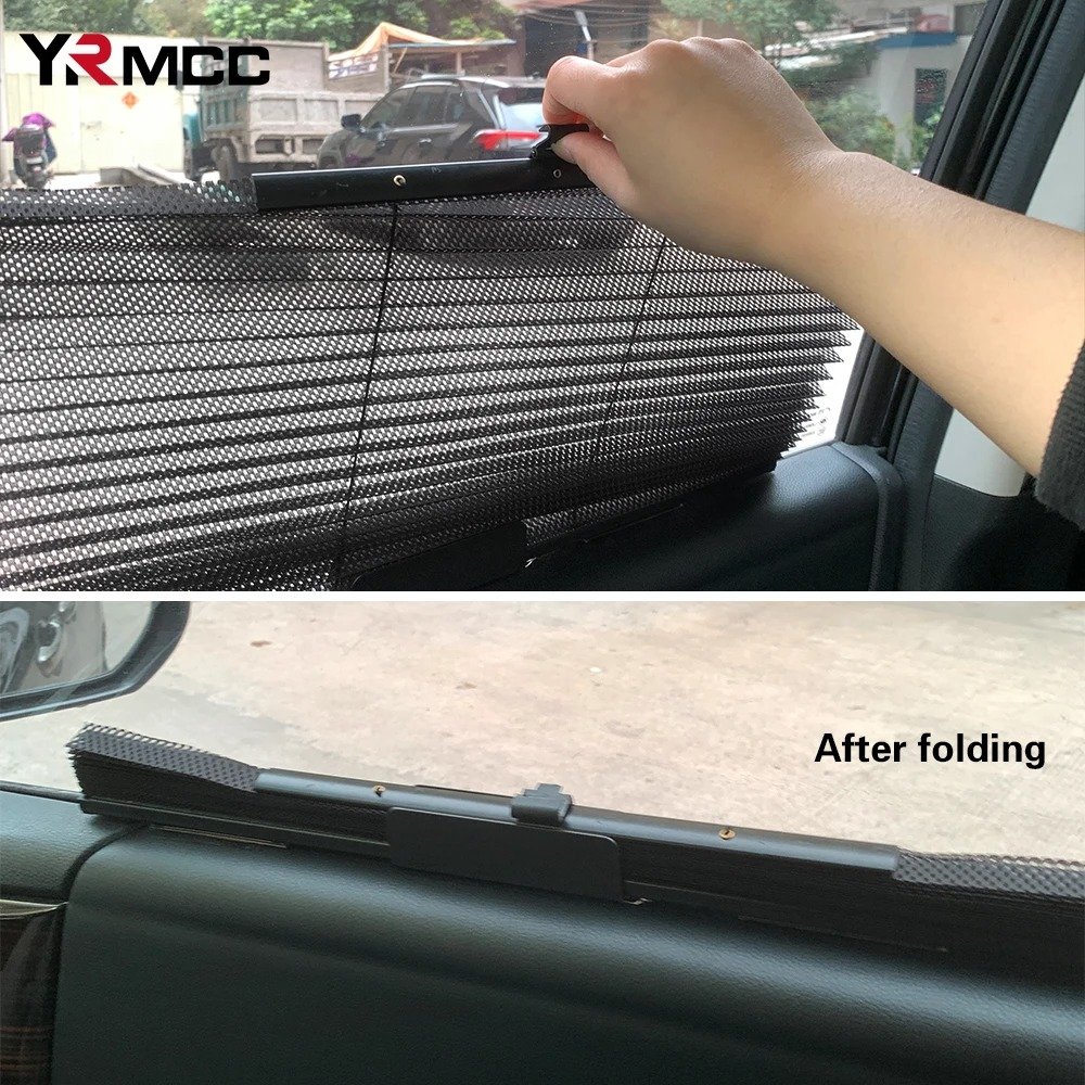 Rideau Pare-Soleil Rétractable pour Vitres de Voiture – Protection UV & Intimité Optimale