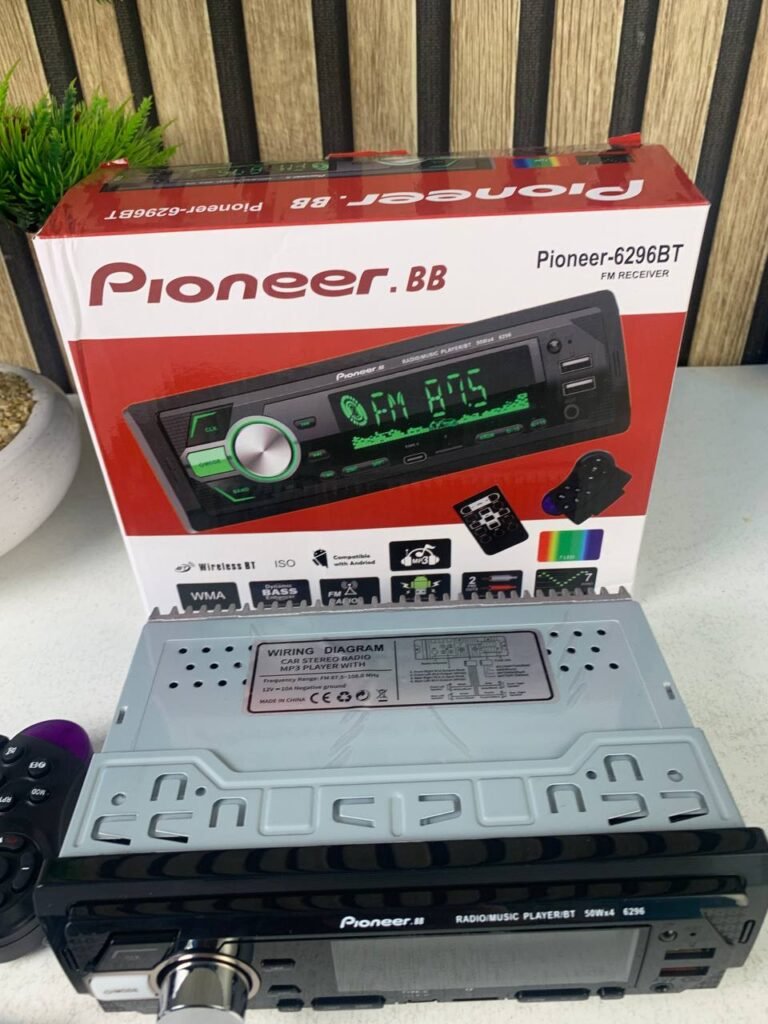 Pioneer-6296BT FM Receiver & MP3 Player – Son puissant et connectivité moderne en voiture