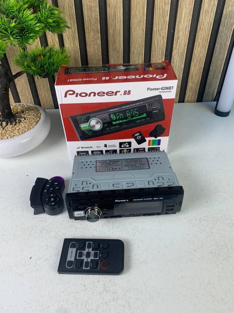 Pioneer-6296BT FM Receiver & MP3 Player – Son puissant et connectivité moderne en voiture