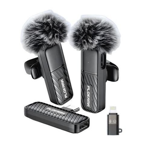 Microphone Cravate Sans Fil Plokama VM-20 2.4GHz – Audio Professionnel Double & Réduction de Bruit ENC