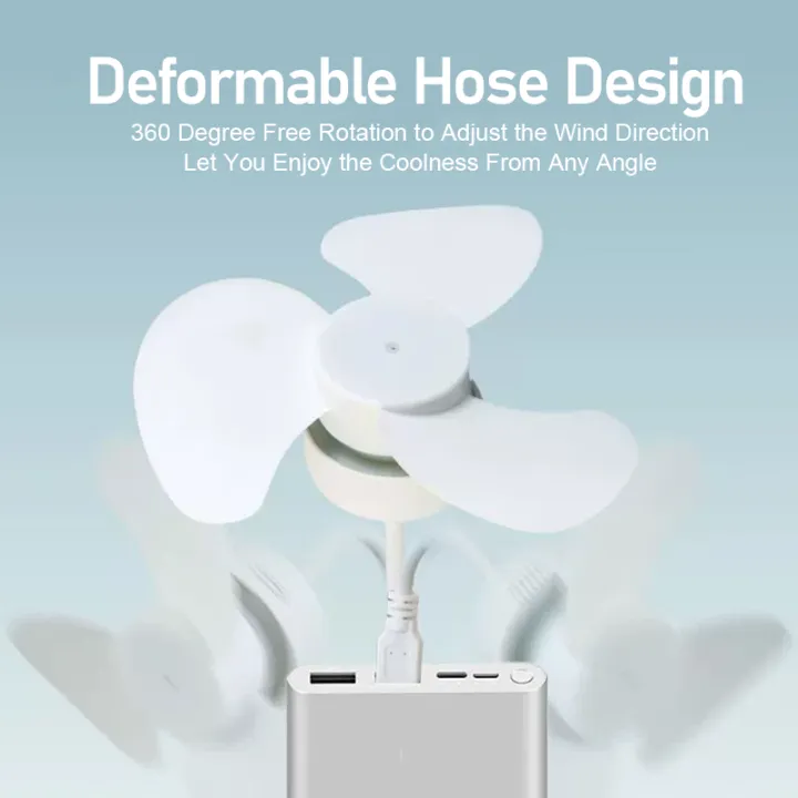 Mini Ventilateur USB Pliable à 360° Ultra-Portable - مروحة صغيرة قابلة للطي بزاوية 360 درجة