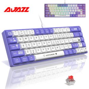 Clavier Mécanique Gaming 65% Compact Filaire avec Hotswap et Rétroéclairage Rainbow - لوحة مفاتيح ميكانيكية