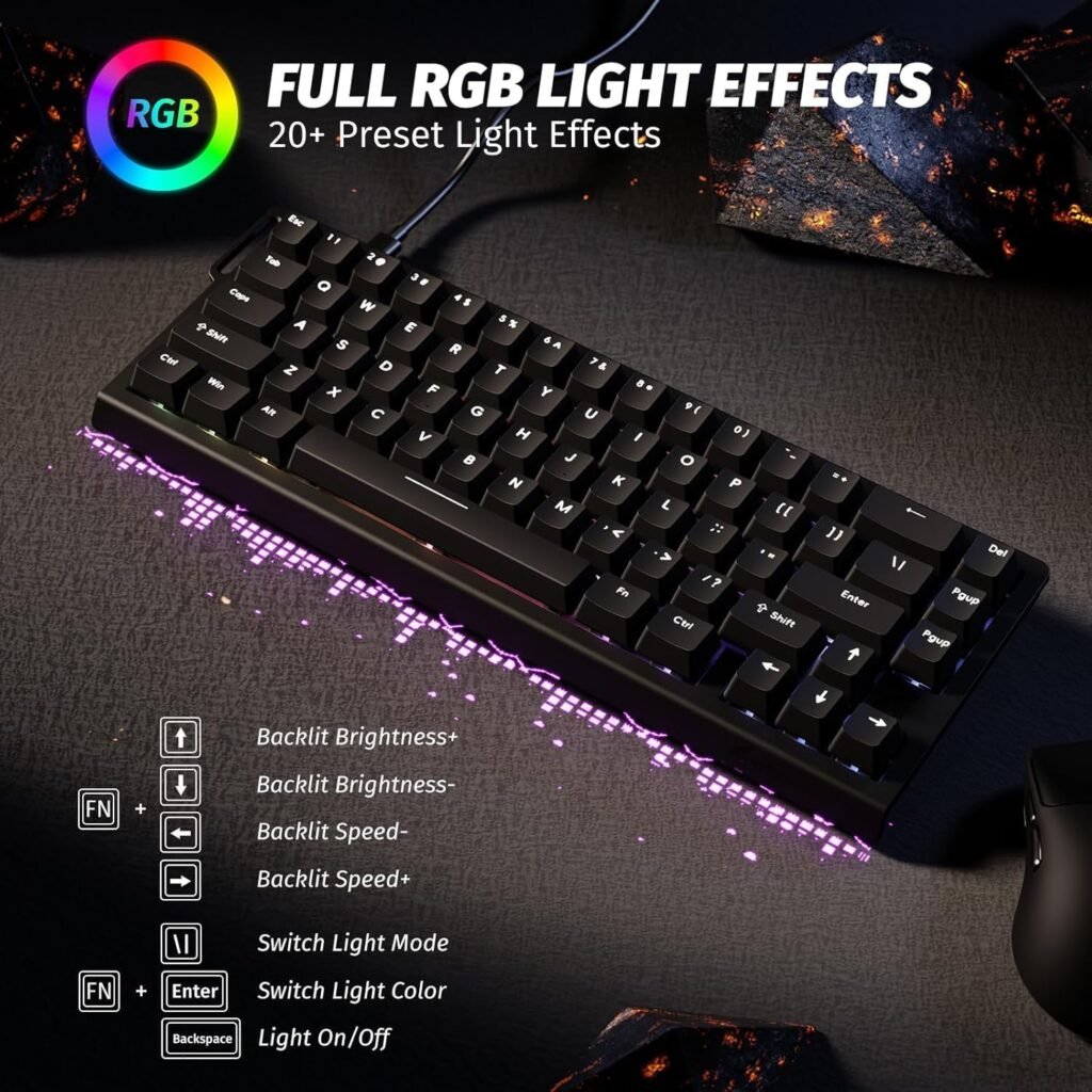 Clavier Gaming Magnétique ATTACK SHARK X68HE 60% Rapid Trigger 8000Hz
