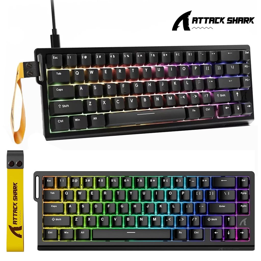 Clavier Gaming Magnétique ATTACK SHARK X68HE 60% Rapid Trigger 8000Hz