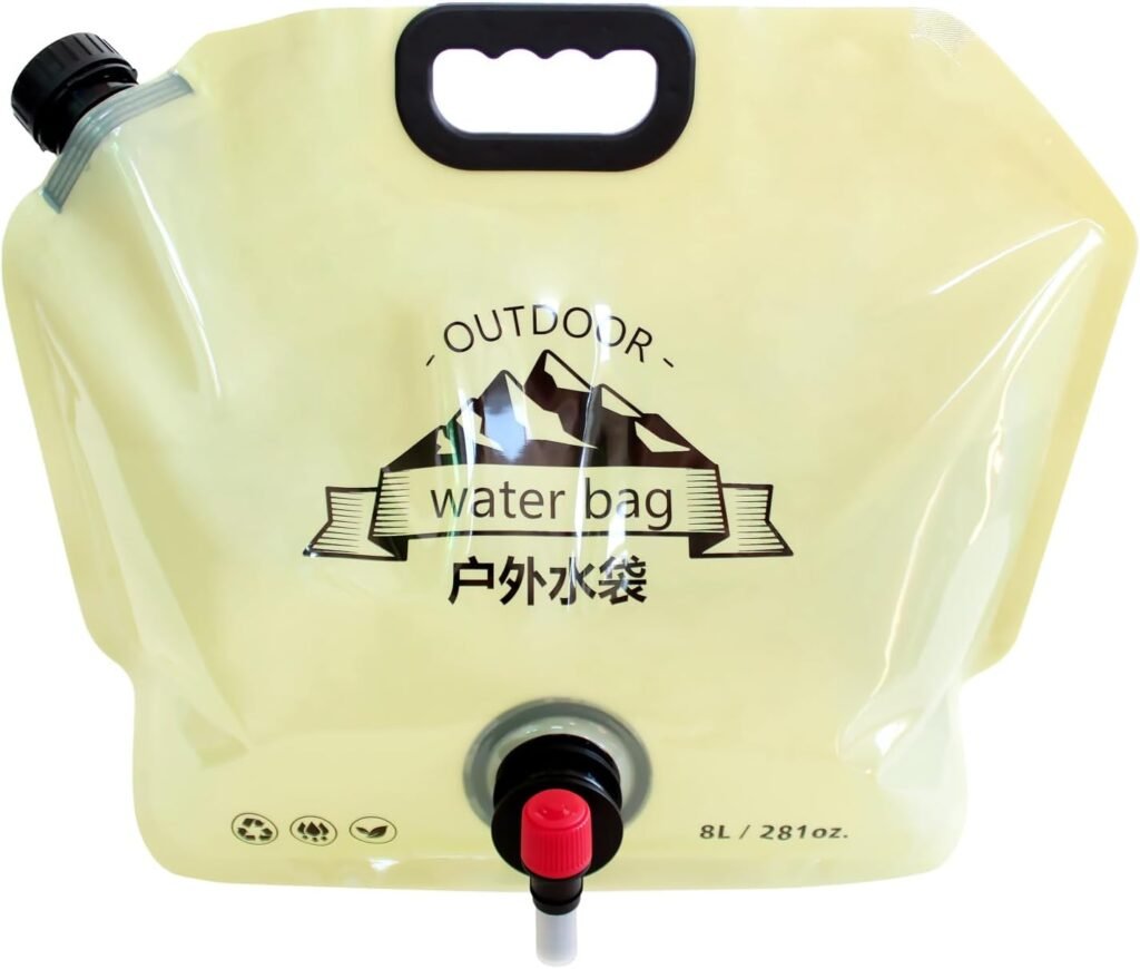 Réservoir d'eau pliable 8L — Essentiel pour camping et randonnée