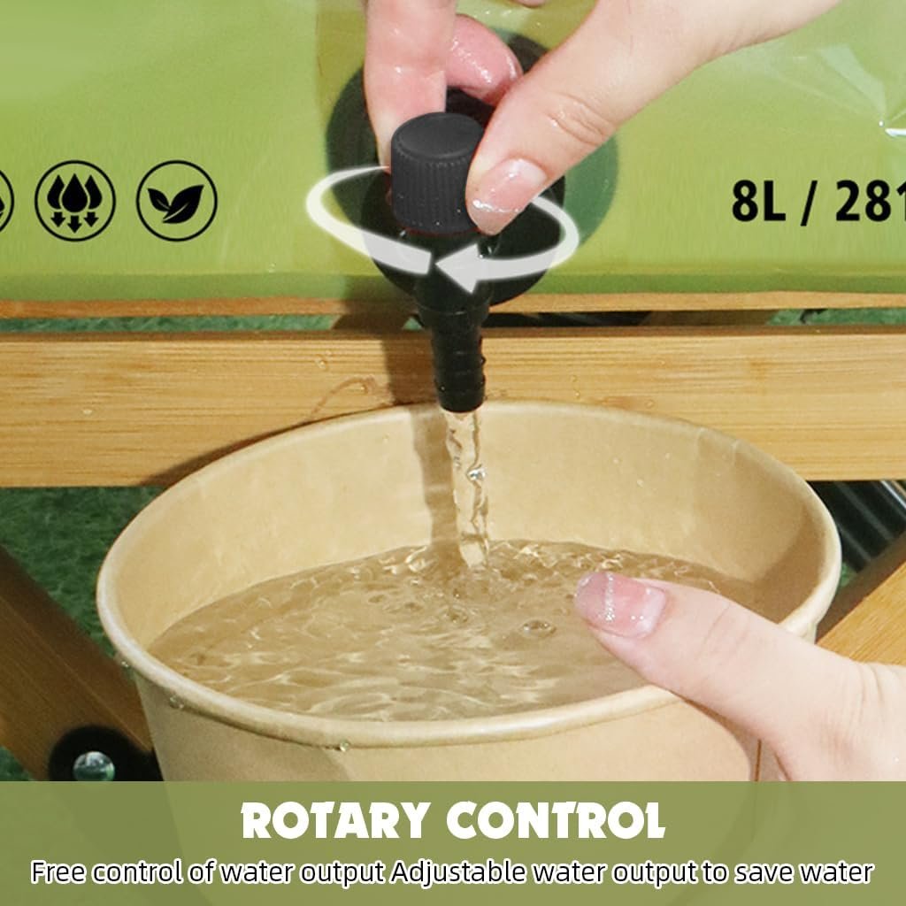 Réservoir d'eau pliable 8L — Essentiel pour camping et randonnée