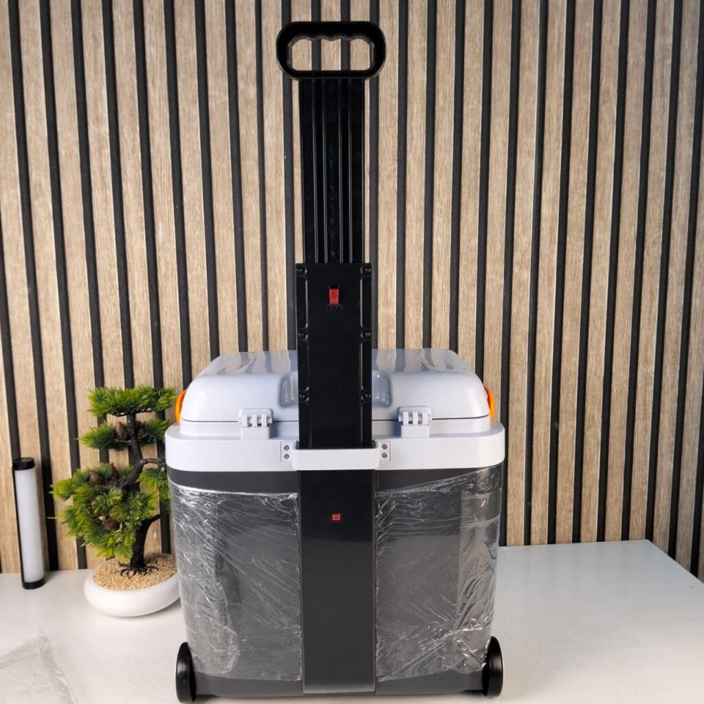 Glacière & Réchauffeur Thermoélectrique Portable 28L avec Roues – Conservation Intelligente Chaud & Froid