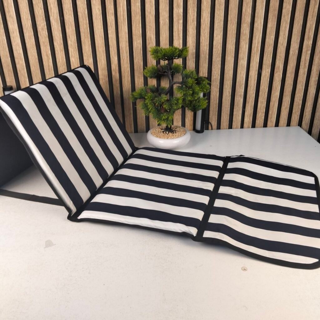 Tapis de plage pliant avec dossier réglable — Confort maximal