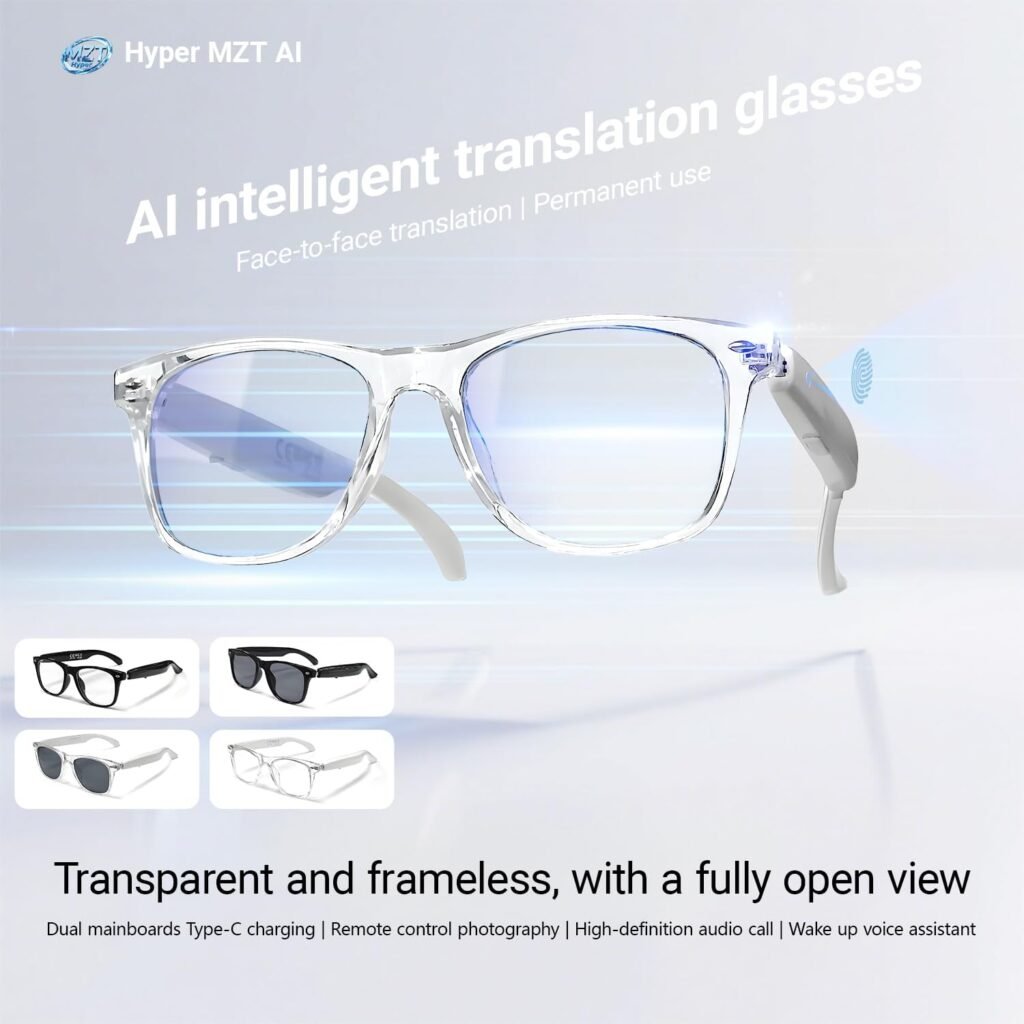 Lunettes Connectées F20 à Traduction IA — Communiquez sans limites