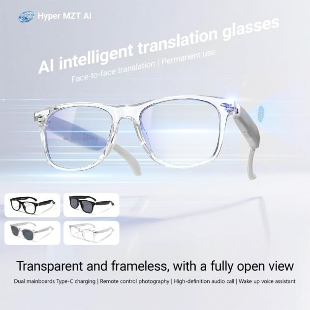 Lunettes Connectées F20 à Traduction IA — Communiquez sans limites