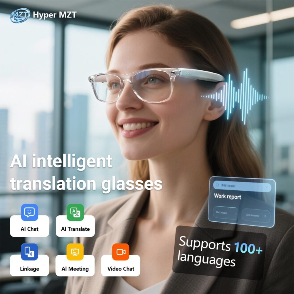 Lunettes Connectées F20 à Traduction IA — Communiquez sans limites
