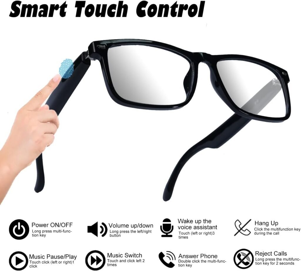 Lunettes connectées Traduction IA & Audio — Communication et confort