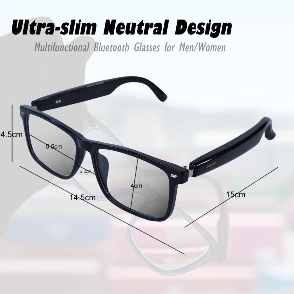 Lunettes connectées Traduction IA & Audio — Communication et confort