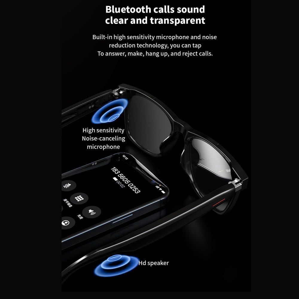 Lunettes connectées Traduction IA & Audio — Communication et confort