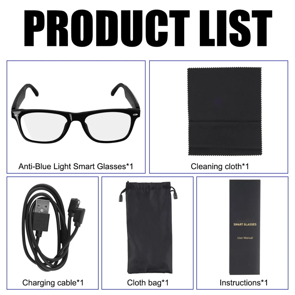 Lunettes connectées Traduction IA & Audio — Communication et confort