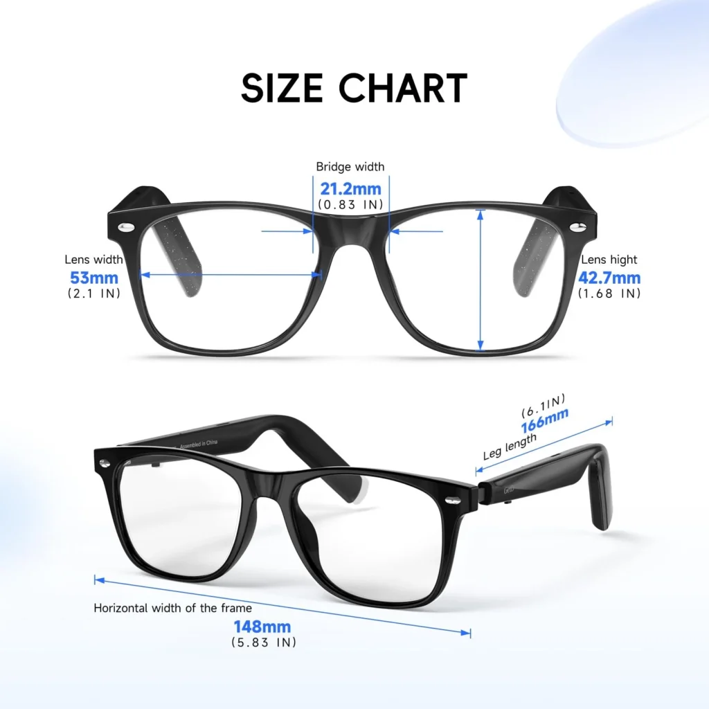Lunettes connectées Traduction IA & Audio — Communication et confort