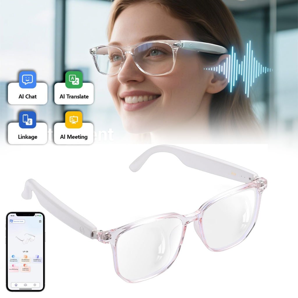 Lunettes Connectées F20 à Traduction IA — Communiquez sans limites