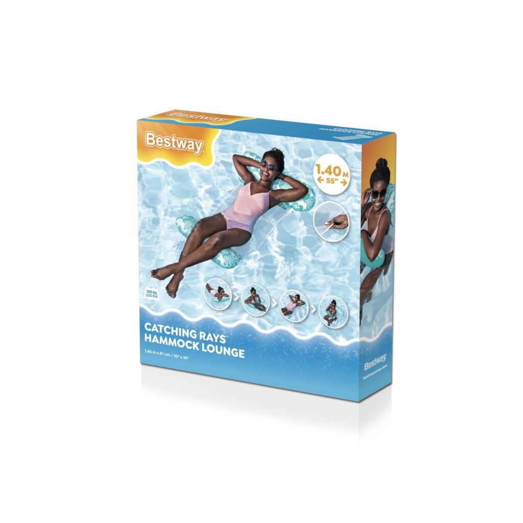 Hamac de piscine gonflable 4-en-1 — Restez au frais tout l'été