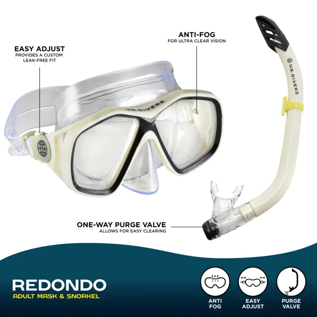 Kit de Snorkeling Masque Double Lentille Anti-Buée — Pour Plongée Sûre