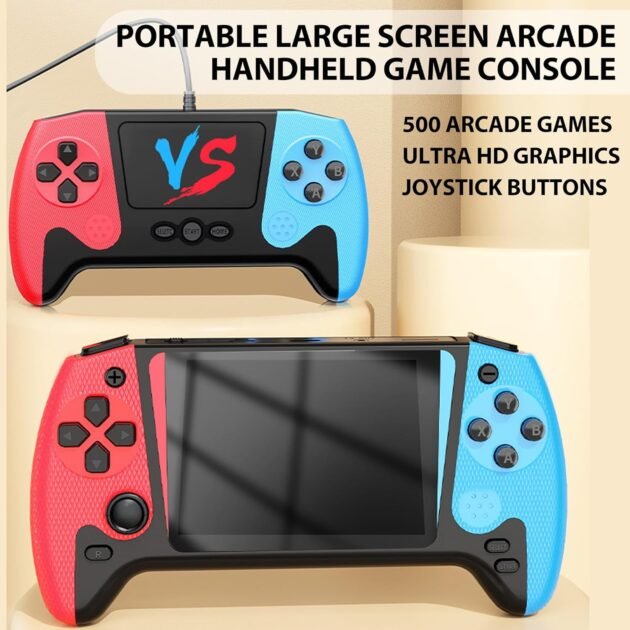 Console de Jeux Rétro Portable avec 500+ Jeux Classiques — Pour les Amateurs de Jeux Vintage