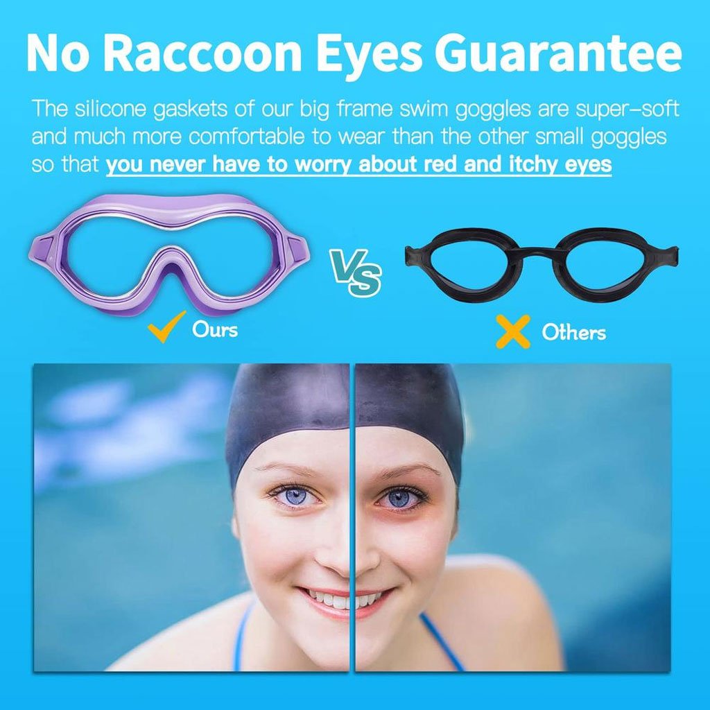 Lunettes de natation anti-buée et protection UV400 — pour une vision claire