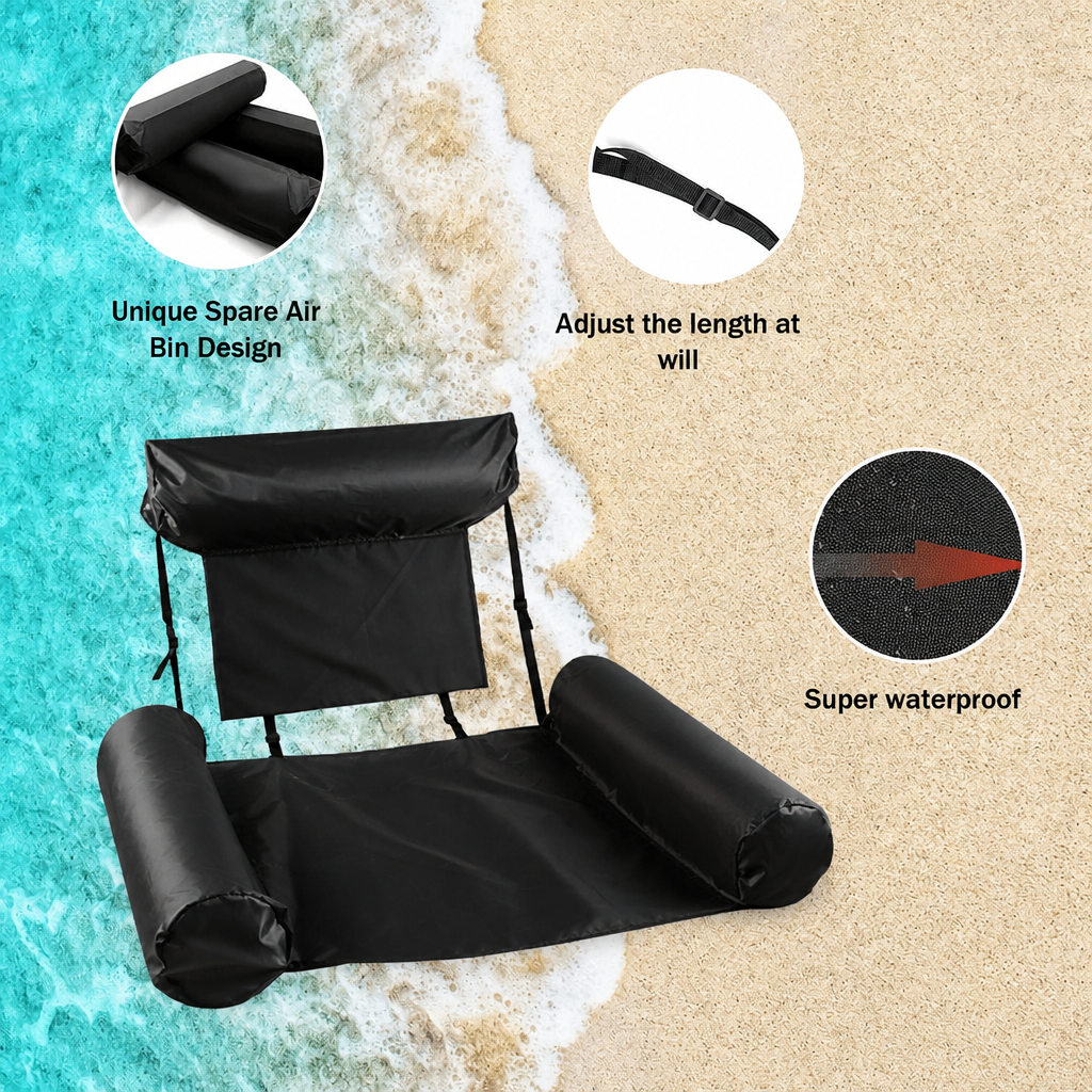 Hamac de plage flottant réglable pour différentes positions