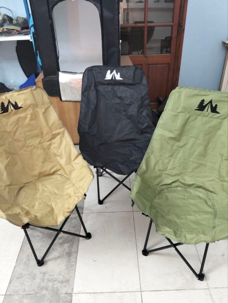 Chaise de Camping Pliante avec Dossier Réglable — Confortable