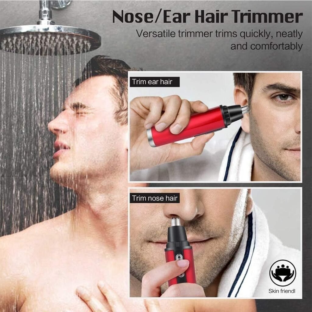 Tondeuse nez et oreilles rechargeable — Élimination douce et précise