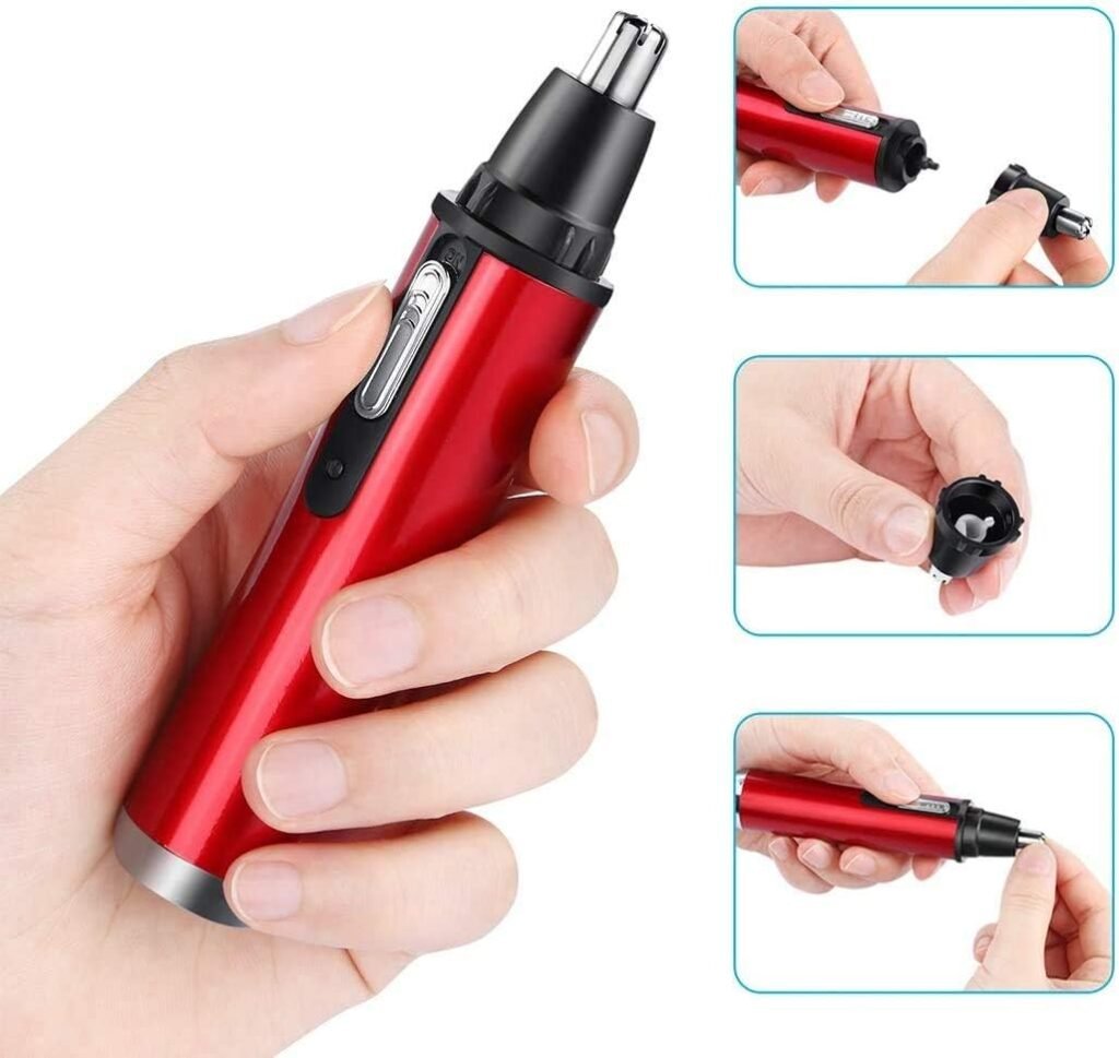 Tondeuse nez et oreilles rechargeable — Élimination douce et précise