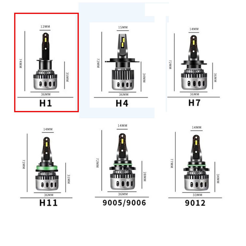 Kit Lampe de phare H1 LED 6500K — Éclairage avant pour voiture