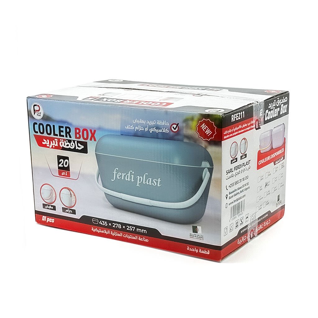 Glacière portable 20L - Idéale pour pique-nique et camping