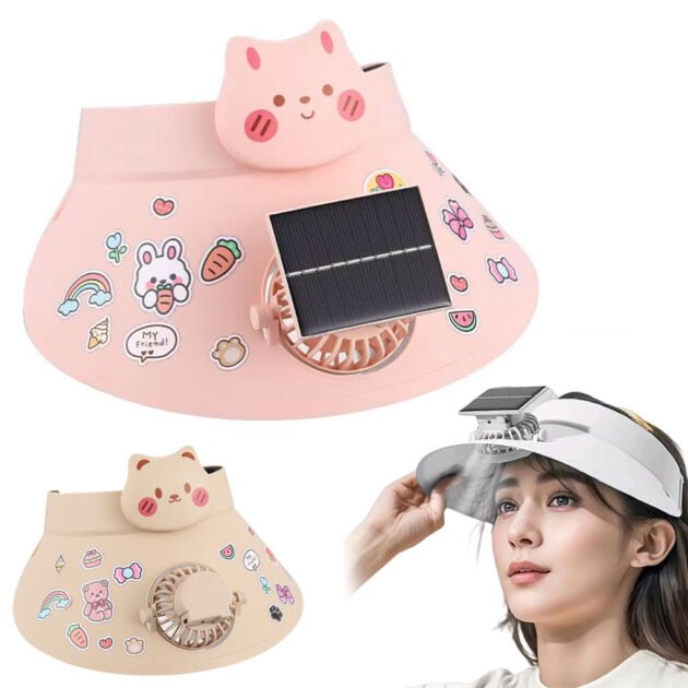 Casquette de sport anti-chaleur avec ventilateur solaire