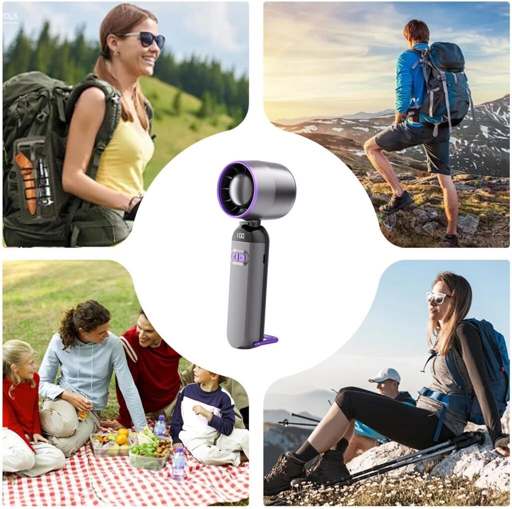 Mini Ventilateur Turbo Sans Pales — Rafraîchissement Portable
