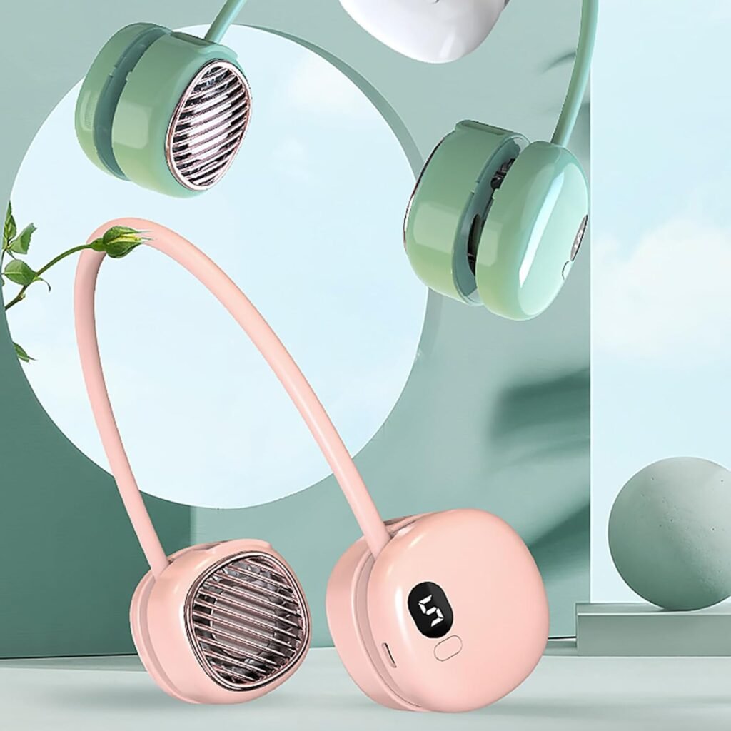 Ventilateur de Cou Portable Pliable — Rafraîchissement Instantané