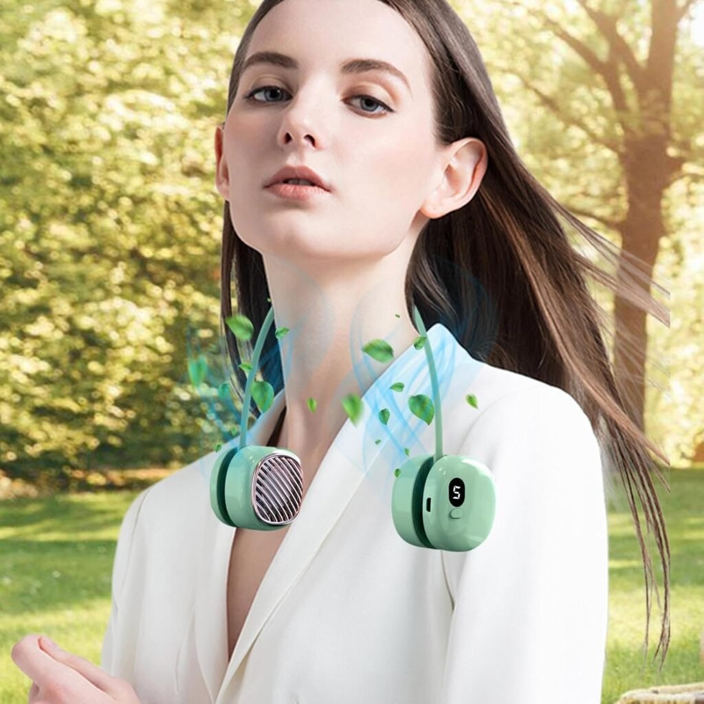 Ventilateur de Cou Portable Pliable — Rafraîchissement Instantané