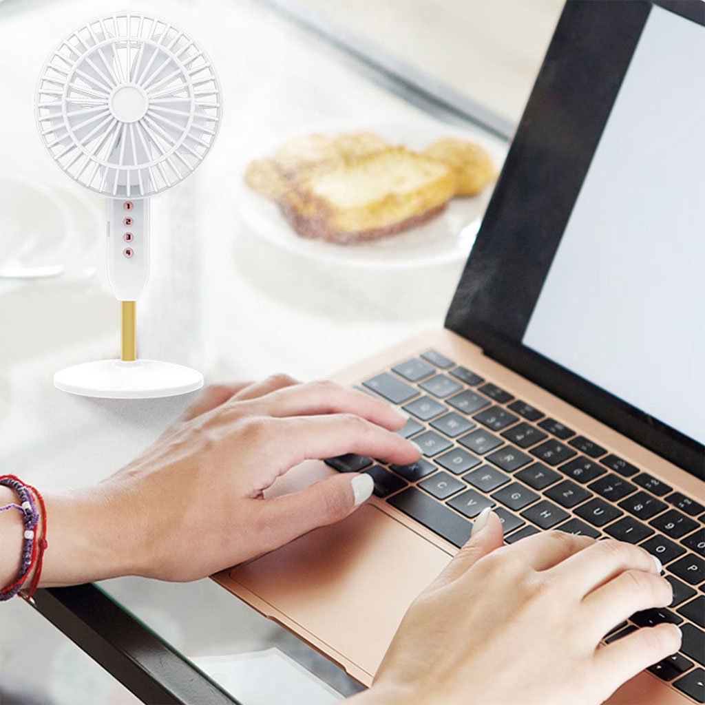 Ventilateur de Bureau Portable USB — Ultra-Silencieux