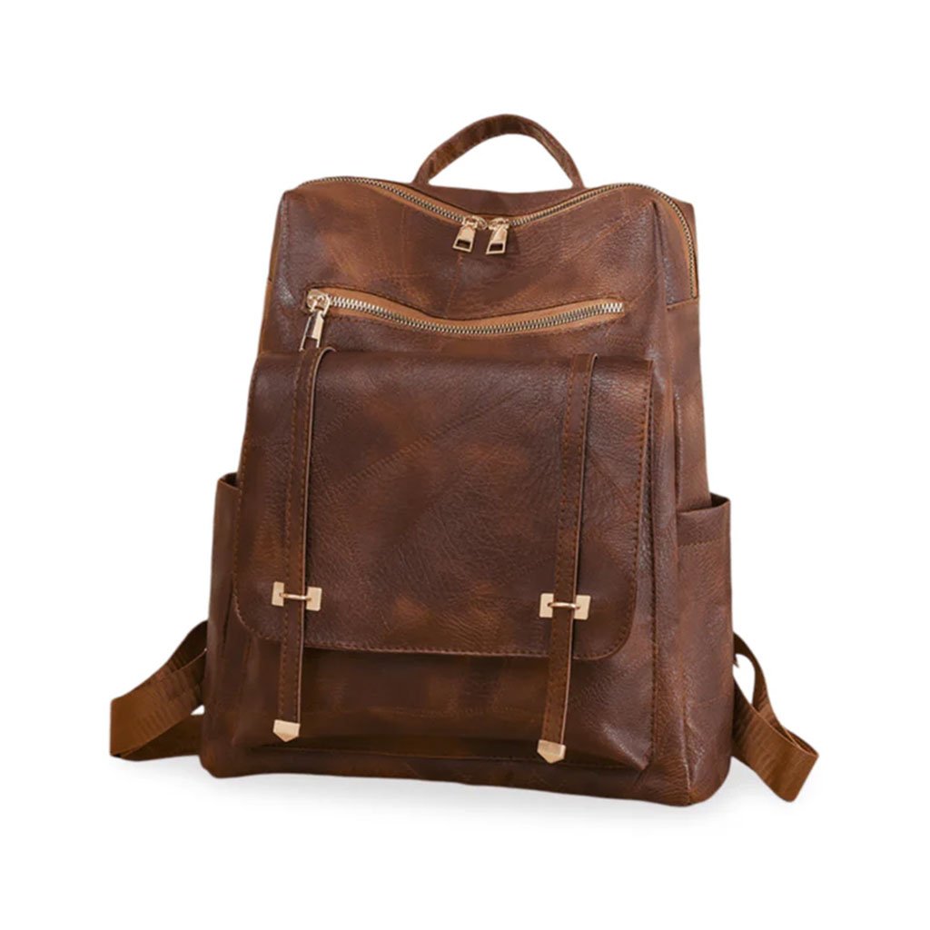 Sac à dos en cuir synthétique pour femme — Polyvalent