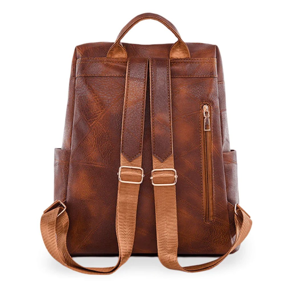 Sac à dos en cuir synthétique pour femme — Polyvalent