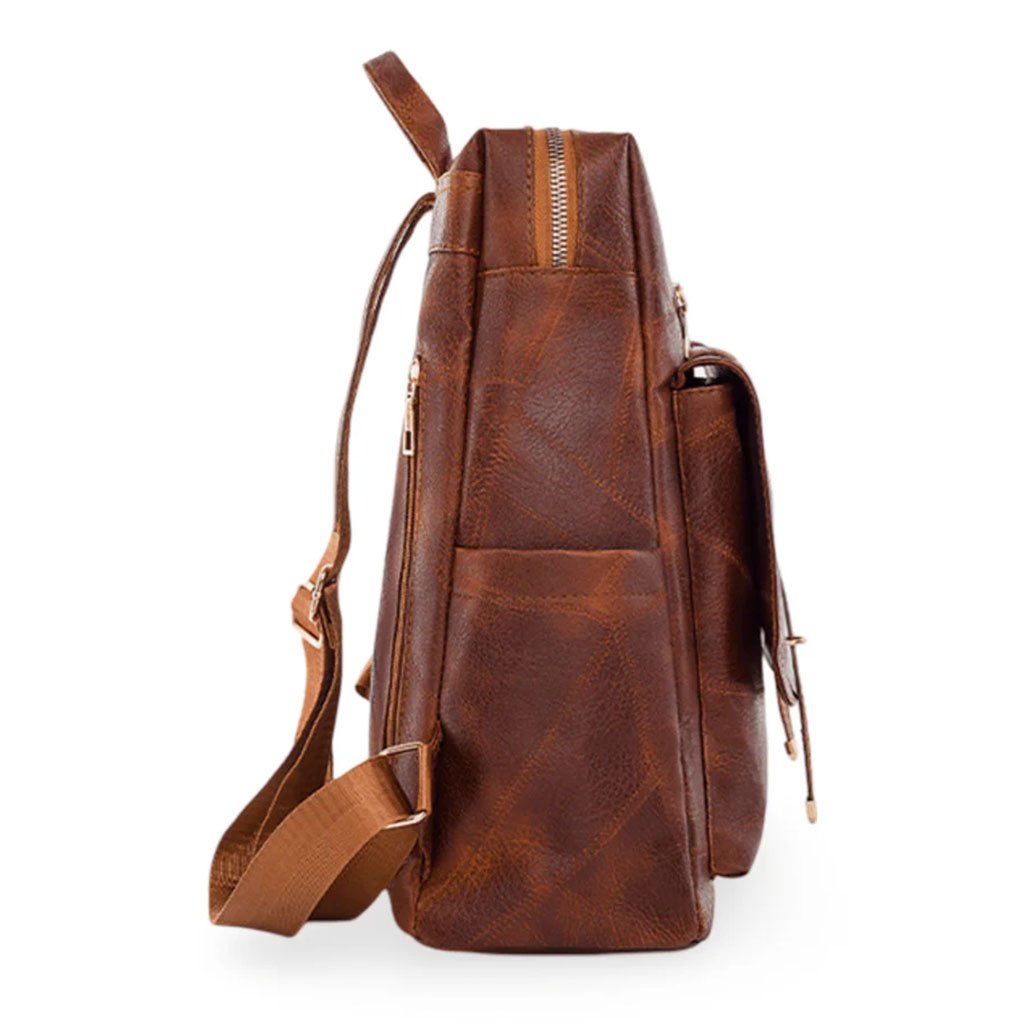 Sac à dos en cuir synthétique pour femme — Polyvalent