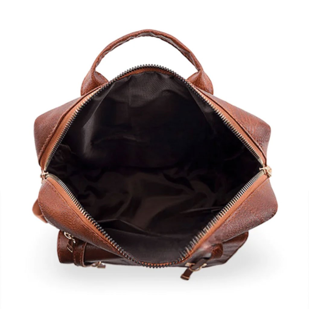 Sac à dos en cuir synthétique pour femme — Polyvalent