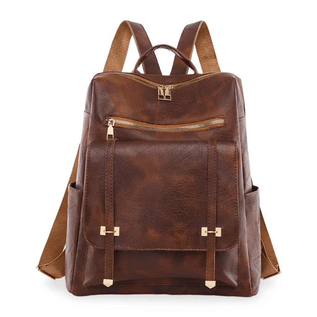 Sac à dos en cuir synthétique pour femme — Polyvalent