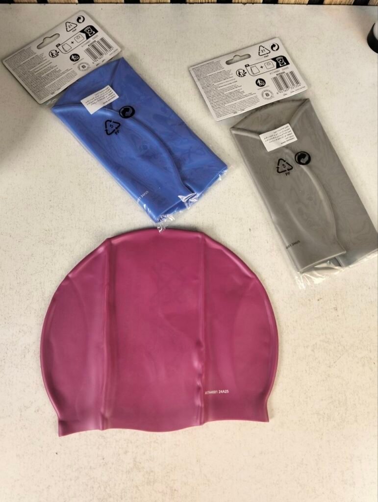 Bonnet de natation en silicone sans latex — Confort maximal