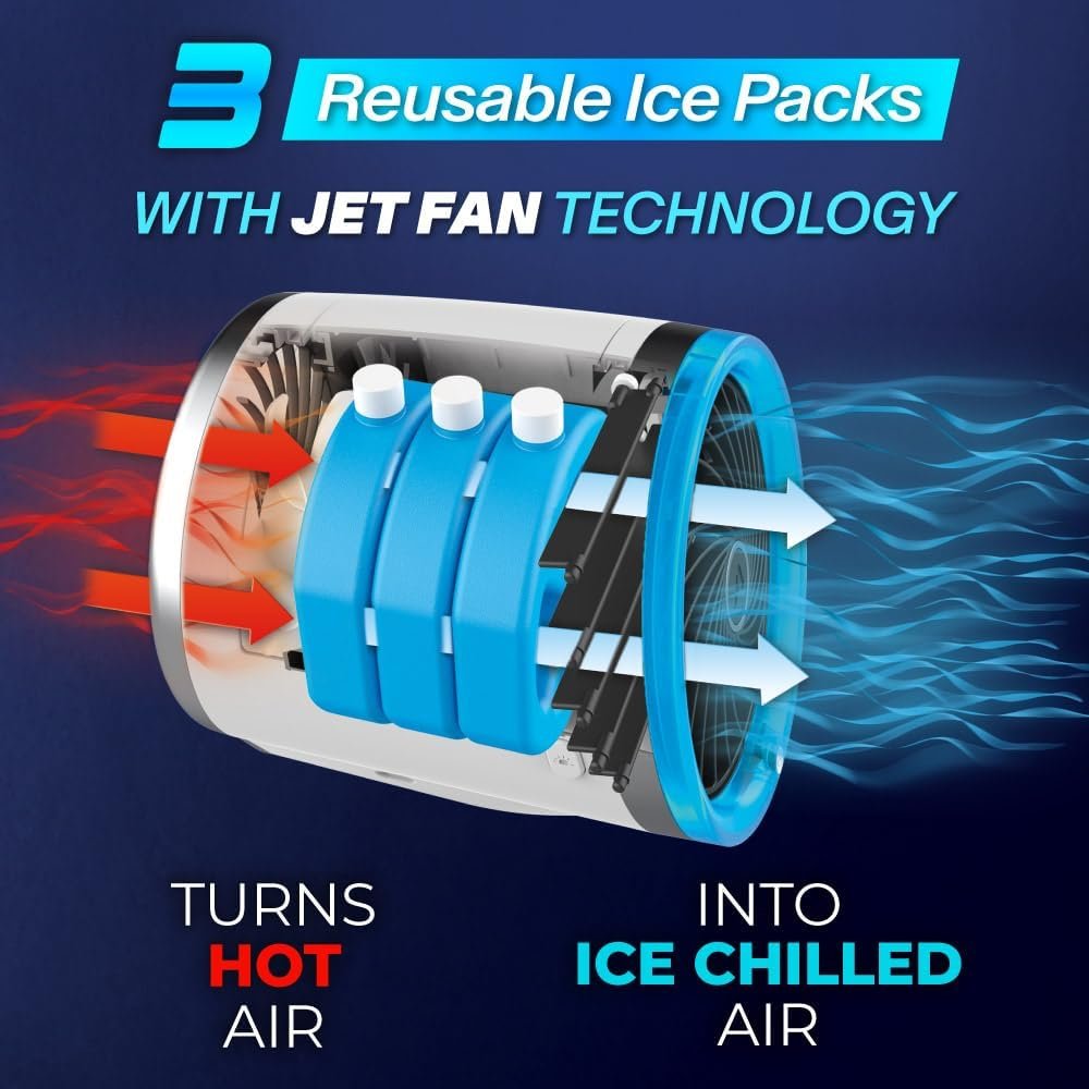 Climatiseur portable à glace — Rafraîchissement instantané