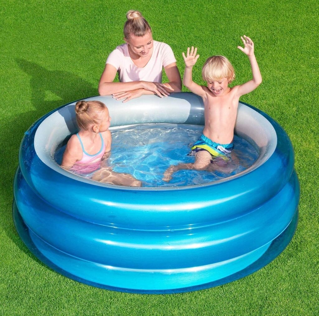 Piscine gonflable enfant design aquarium — divertissement pour les petits