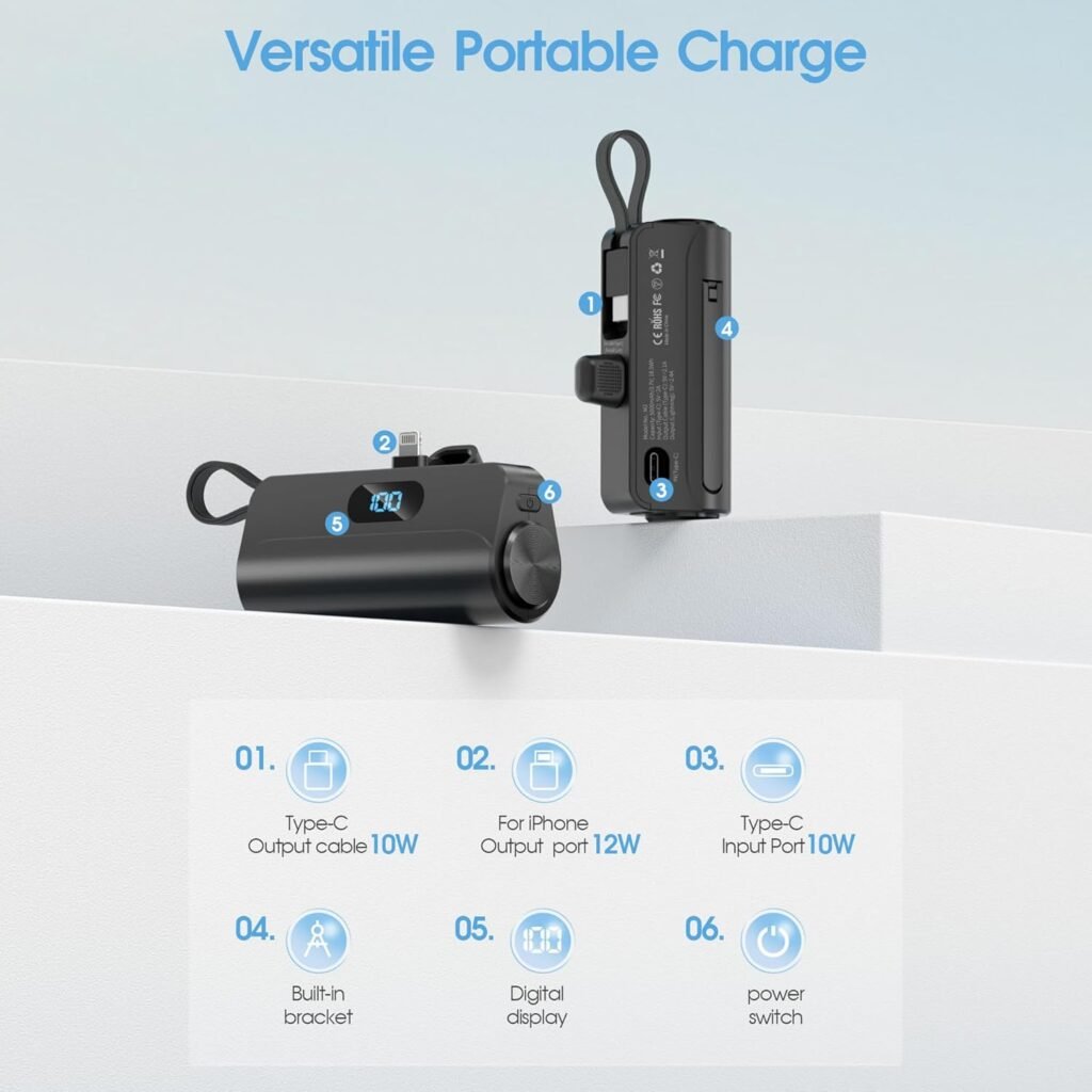 Power Bank Portable 5000mAh — Chargez en déplacement