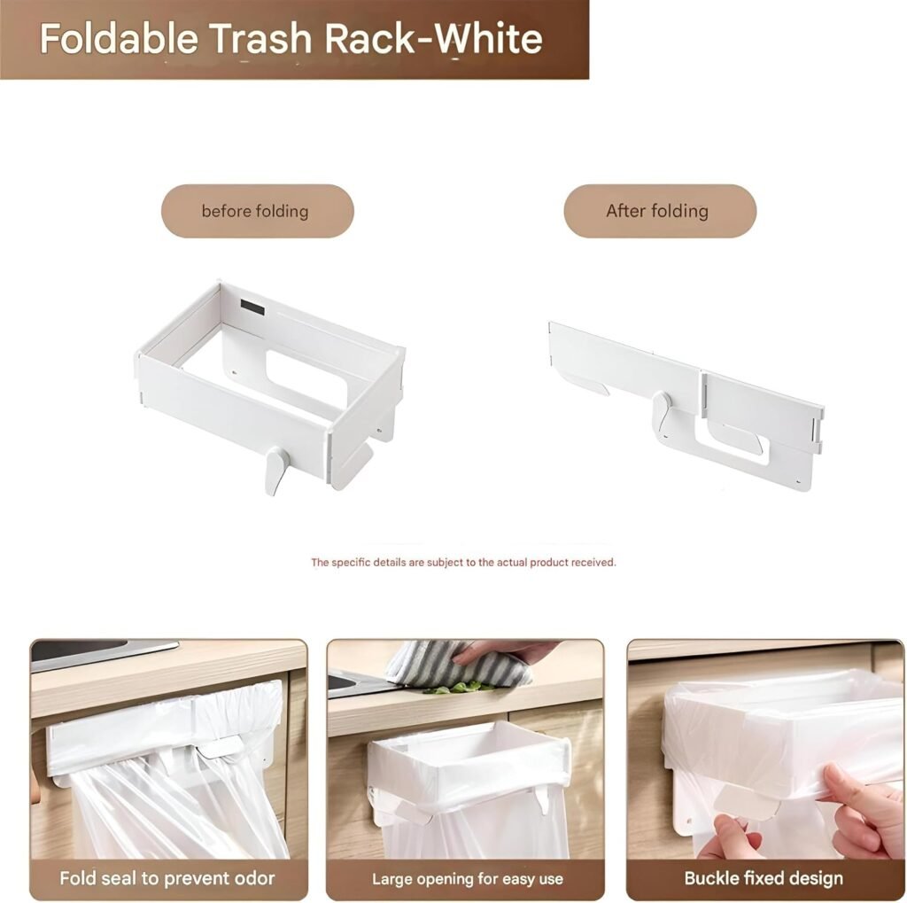 Support de Sac Poubelle Mural Pliable — Économisez de l'espace