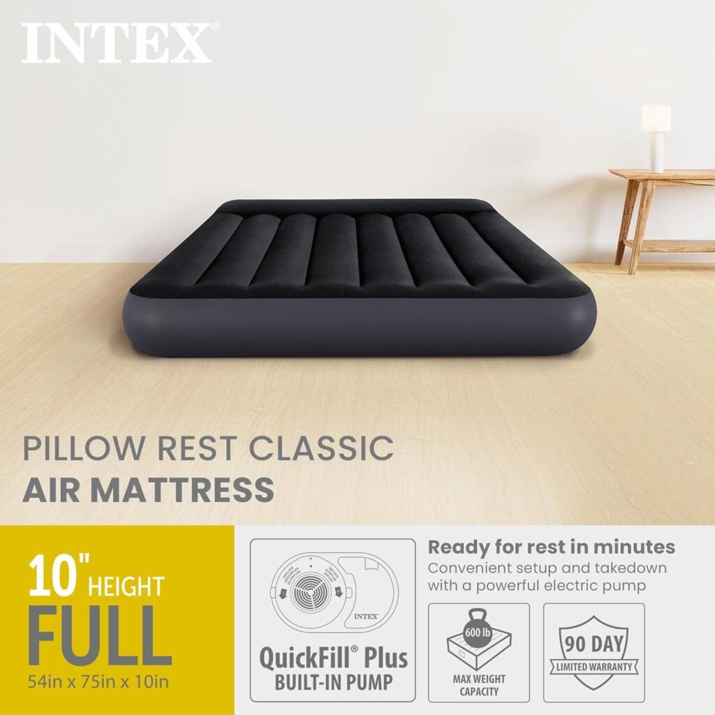 Matelas Gonflable 2 Places XXL avec Pompe Électrique — Confort pour deux personnes