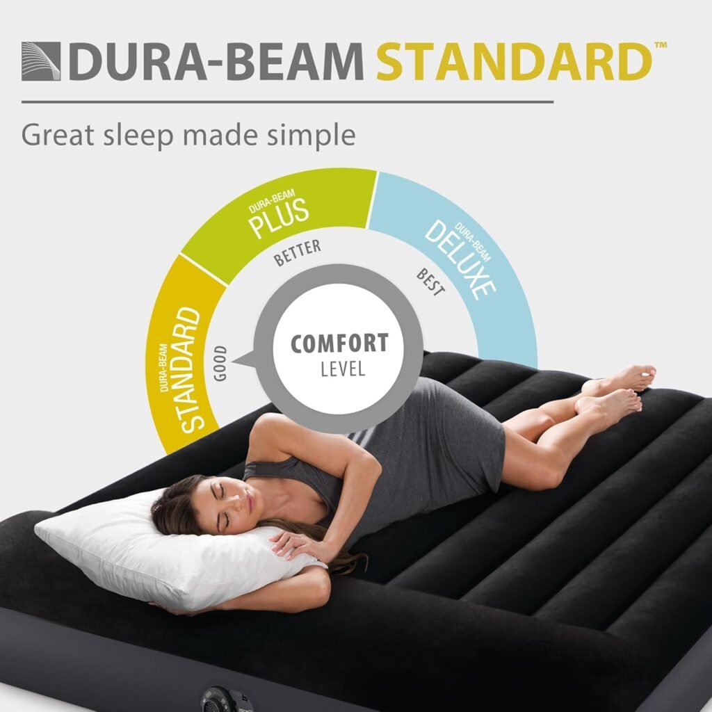 Matelas Gonflable 2 Places XXL avec Pompe Électrique — Confort pour deux personnes